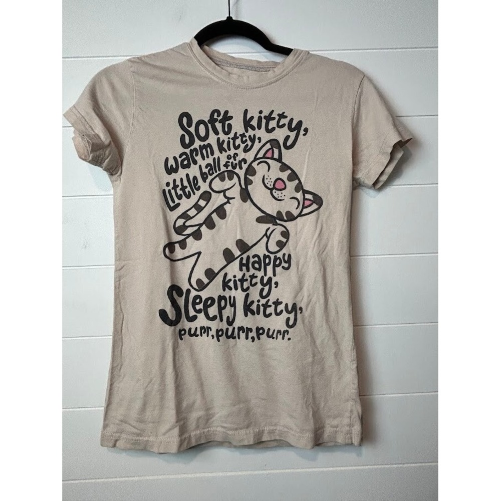 Juniors Big Bang Therory Soft Kitty Shirt size Medium